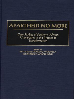 cover image of Apartheid No More